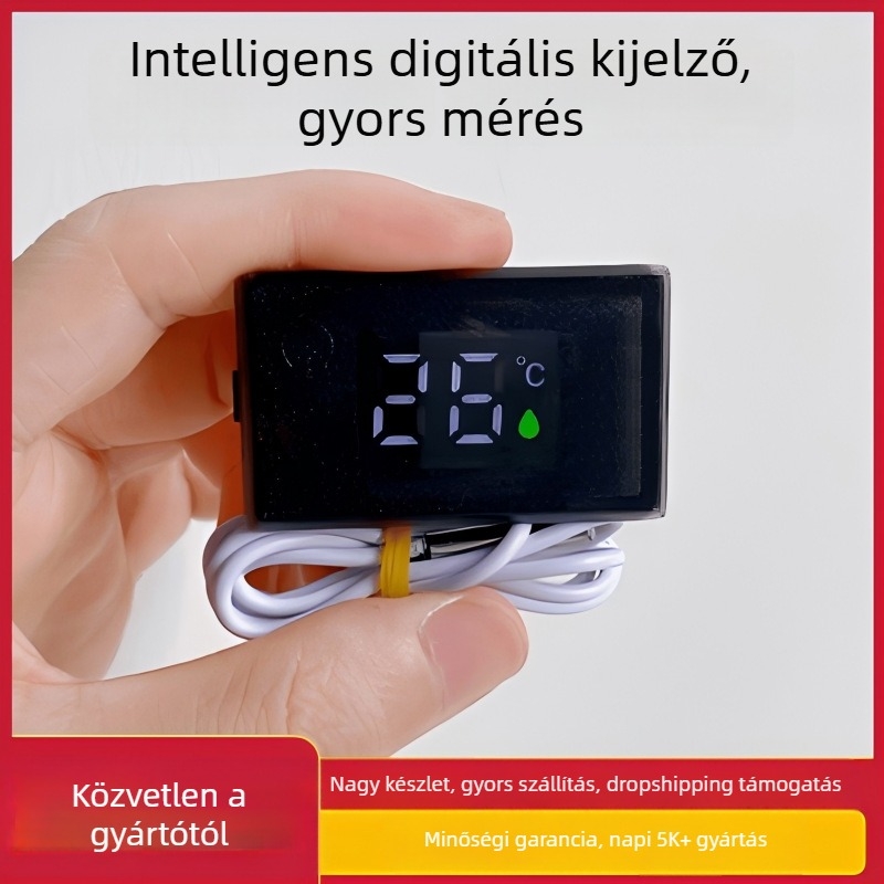 Baba fürdetéséhez való víztermométer digitális kijelzővel, vízálló, Bobo