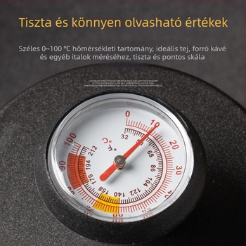 ComeMore élelmiszer-hőmérő rozsdamentes acélból tejhez, kávéhoz és vízhez – gyártási testreszabás, licencelhető magáncímke, dobozban 300 darab