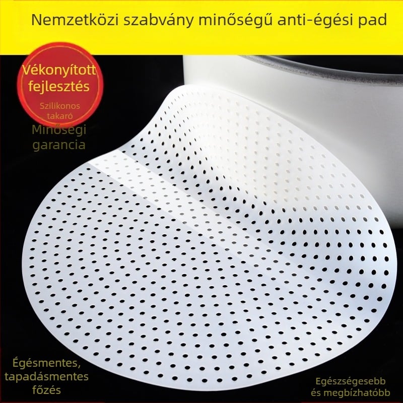 Szilikon rizsfőző égésgátló matrac, kör alakú, egyszínű