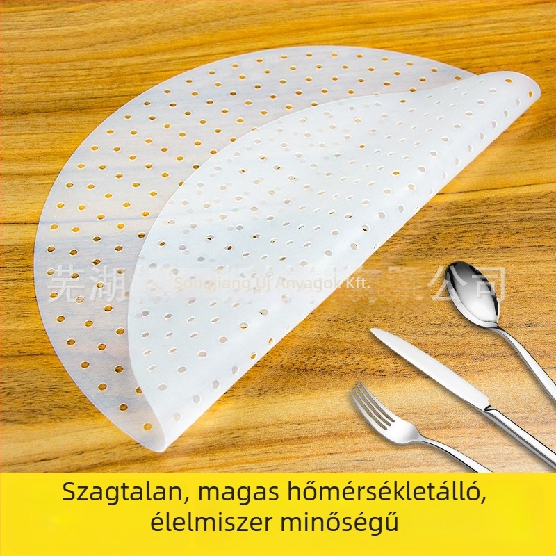 Szilikon rizsfőző égésgátló matrac, kör alakú, egyszínű