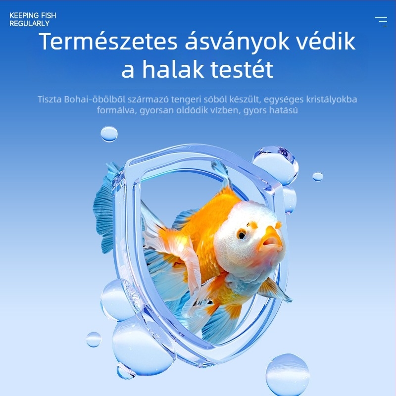 Díszhalak számára ásványi só — műanyag anyag; Kiyono wood márka; tömeg 1000 g / 1500 g / 2500 g; akvárium felszerelés