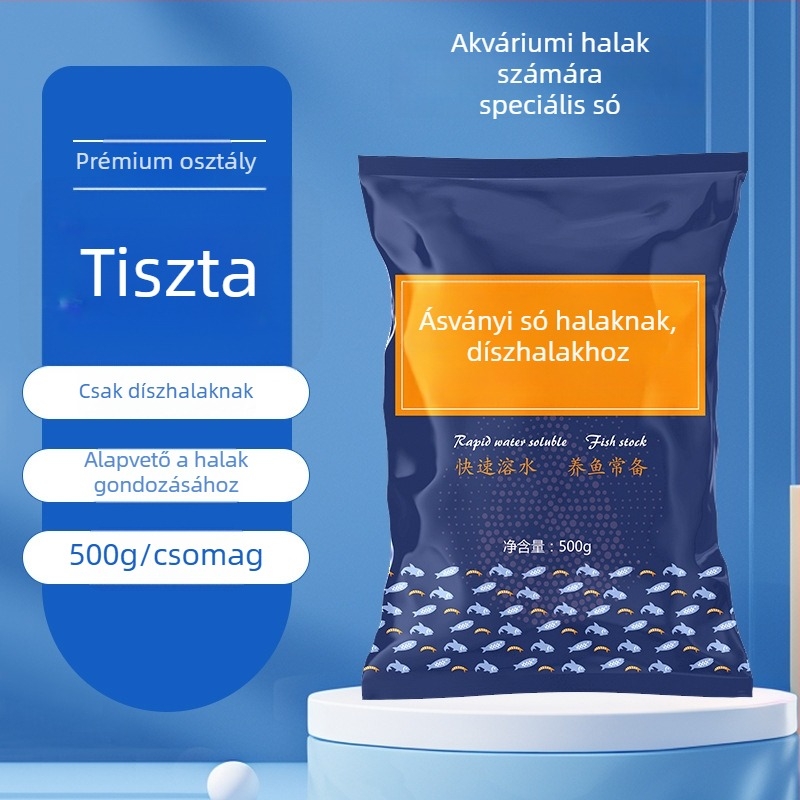 Díszhalak számára ásványi só — műanyag anyag; Kiyono wood márka; tömeg 1000 g / 1500 g / 2500 g; akvárium felszerelés