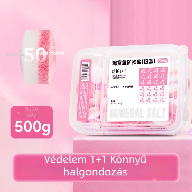 Díszhalak számára ásványi só — műanyag anyag; Kiyono wood márka; tömeg 1000 g / 1500 g / 2500 g; akvárium felszerelés