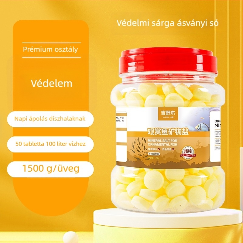 Díszhalak számára ásványi só — műanyag anyag; Kiyono wood márka; tömeg 1000 g / 1500 g / 2500 g; akvárium felszerelés