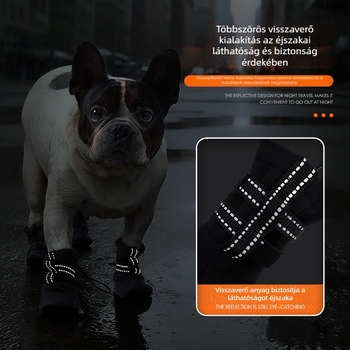 Kutyacipő puha talppal – kültéri vízálló, csúszásmentes, kopásálló, hétköznapi stílus