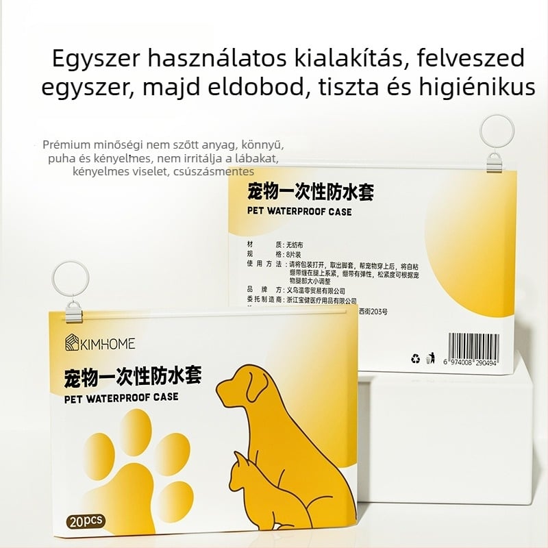Egyszer használatos vízálló mancsvédők kutyáknak