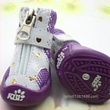 KBL poliészter kutyacipő – lélegző, csúszásmentes, kopásálló, dekoratív