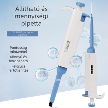 Egyszeres csatornás állítható pipetta, modell YY11-YY31, súly 0,2 g
