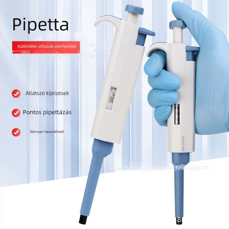 Egyszeres csatornás állítható pipetta, modell YY11-YY31, súly 0,2 g