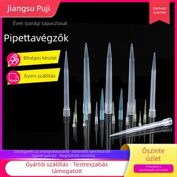 Egyszer használható pipetta fej és tipp, szívófejjel