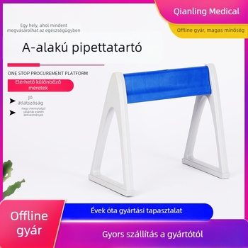 A- alakú pipettatartó, kétoldalas műanyag diagonális kivitel, 3/4/5/6 lyukú, Jiangsu eredetű, Qianling gyártó