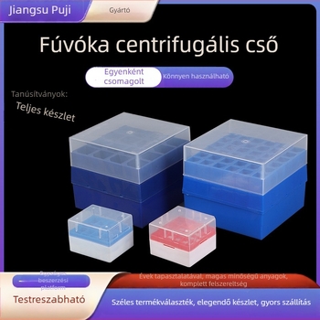 Műanyag centrifugálótömlő doboz 32 lyukkal és 96 lyukú tipp-dobozzal – mintákhoz, Jiangsu eredet, Puji gyártó