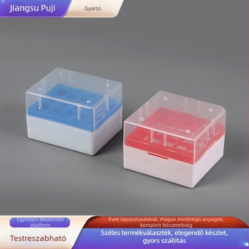 Műanyag centrifugálótömlő doboz 32 lyukkal és 96 lyukú tipp-dobozzal – mintákhoz, Jiangsu eredet, Puji gyártó