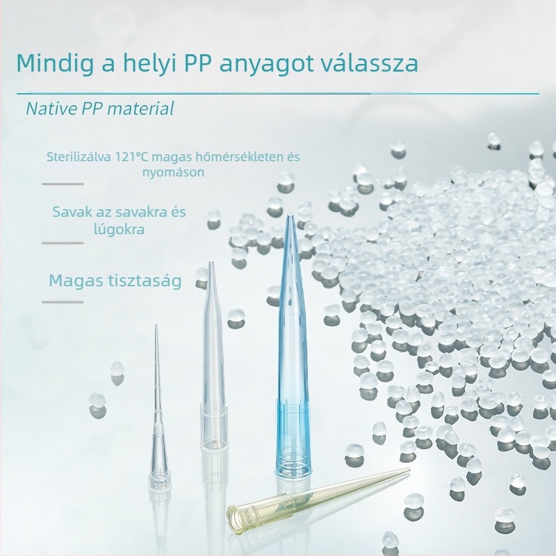 Egyszer használható pipettahegyek, zacskóban csomagolva, univerzális, Modell 10μL-10mL, 130101006, BKAMAMLAB Premium minőség