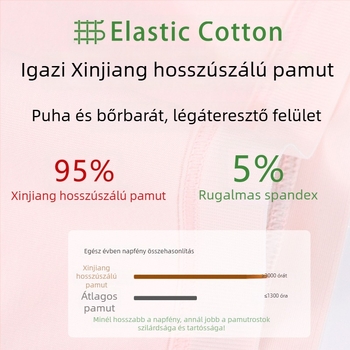 Női középmagas derekú pamut mensztrációs alsónemű, szivárgás elleni védelem, hosszabb ágyékkal és modal béléssel