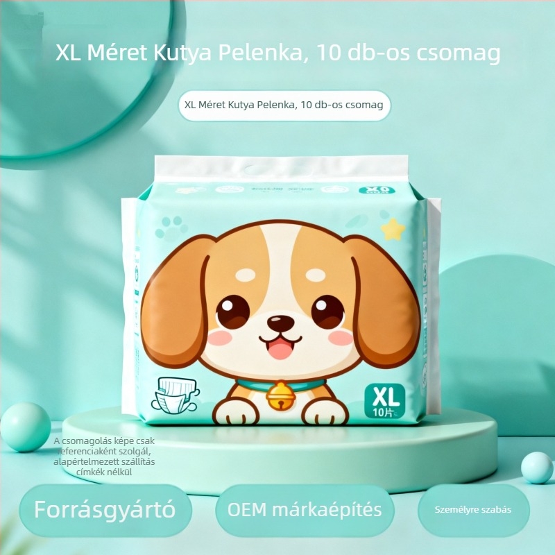 Kutyapelenkák – fiziológiás nadrág kölyökkutyáknak, rajzfilmszerű stílus, Cat Rong márka, Anyag: importált rostos tömeg / polimer, Univerzális használat, Modell 001