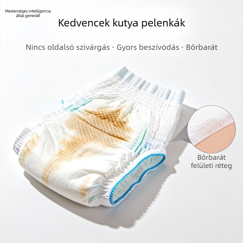Kutyapelenkák – fiziológiás nadrág kölyökkutyáknak, rajzfilmszerű stílus, Cat Rong márka, Anyag: importált rostos tömeg / polimer, Univerzális használat, Modell 001
