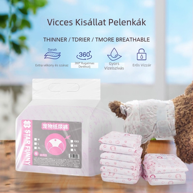 Állatpelenkák – nem szövött anyag; nőstény állatok számára; menstruációs nadrág