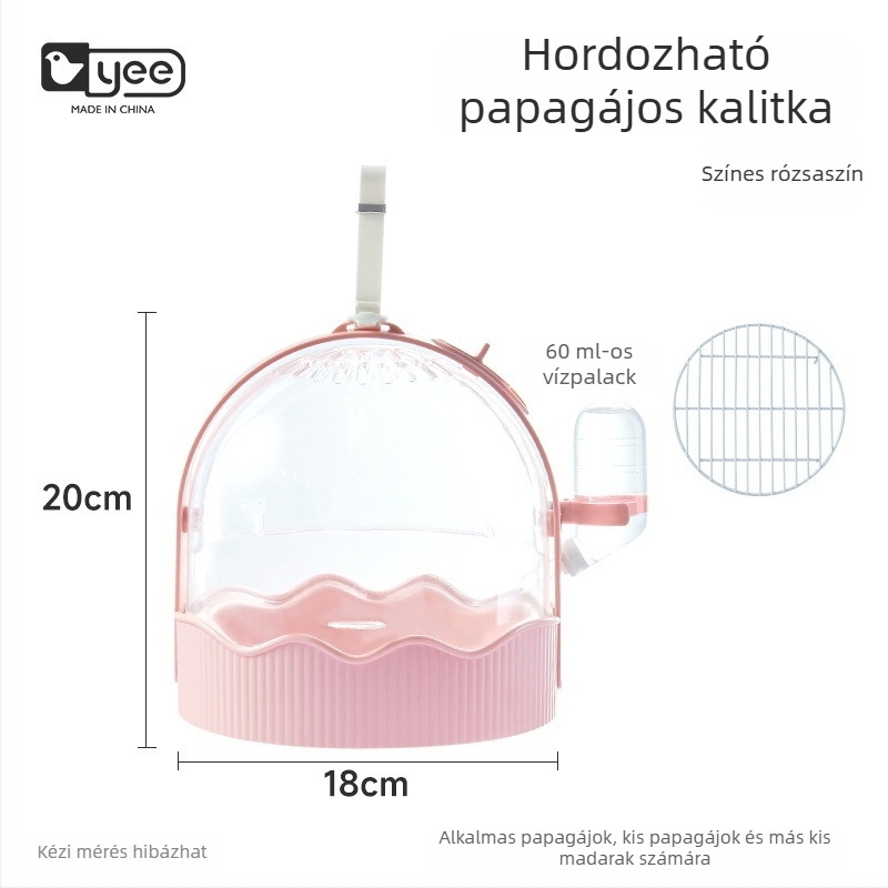 Kültéri papagájketrec légáteresztő anyagból, nagy belső térrel – hordozható madárketrec Yee márka, Shandong eredetű
