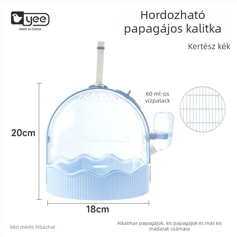 Kültéri papagájketrec légáteresztő anyagból, nagy belső térrel – hordozható madárketrec Yee márka, Shandong eredetű