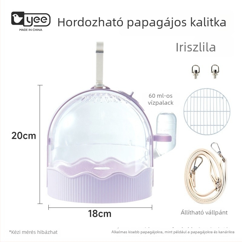 Kültéri papagájketrec légáteresztő anyagból, nagy belső térrel – hordozható madárketrec Yee márka, Shandong eredetű