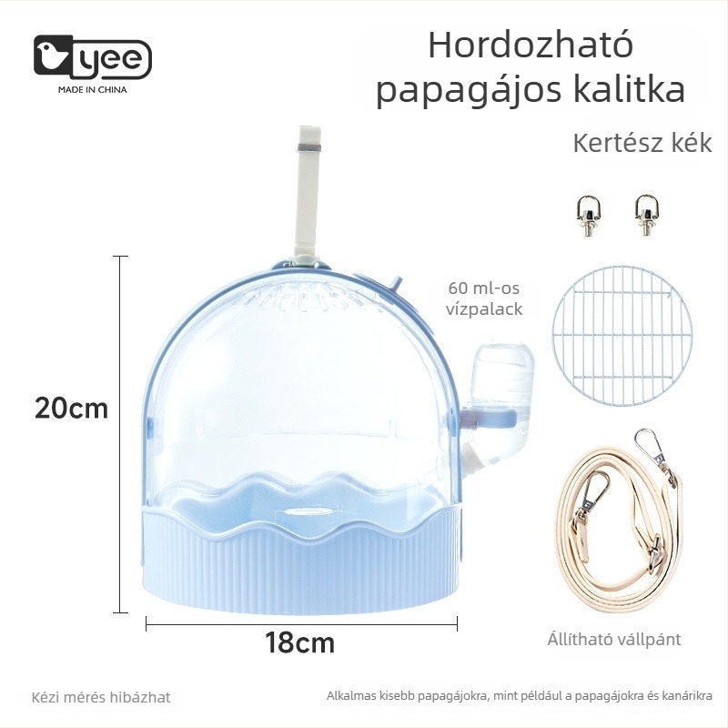 Kültéri papagájketrec légáteresztő anyagból, nagy belső térrel – hordozható madárketrec Yee márka, Shandong eredetű