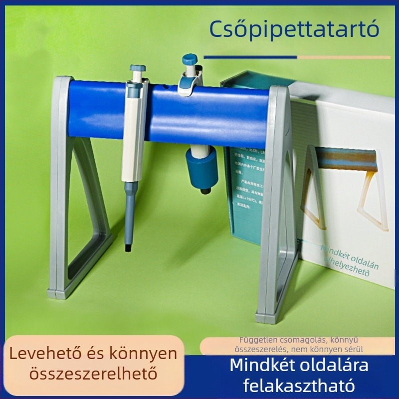 A-típusú kétszárnyú műanyag pipettatartó állvány, hajlított