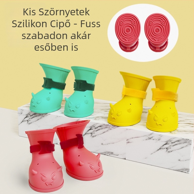Háziállatok számára szilikonból készült cipő - csúszásmentes, vízálló, kopásálló, dekoratív, kényelmes stílus