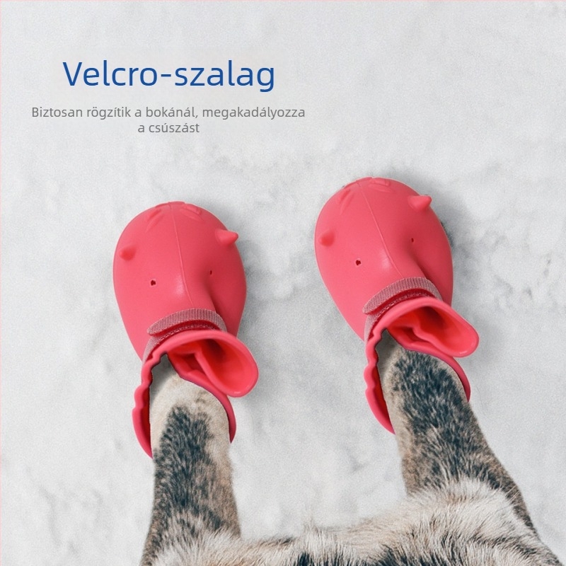 Háziállatok számára szilikonból készült cipő - csúszásmentes, vízálló, kopásálló, dekoratív, kényelmes stílus