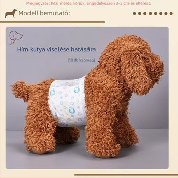 Klingbell Állati menstruációs nadrág, vastagított, nagy nedvszívó képesség, szivárgásbiztos, egyszer használatos, kód A3; Anyagok: nem szőtt anyagok, fa pulpa, PE fólia, nedvszívó polimer gyanta