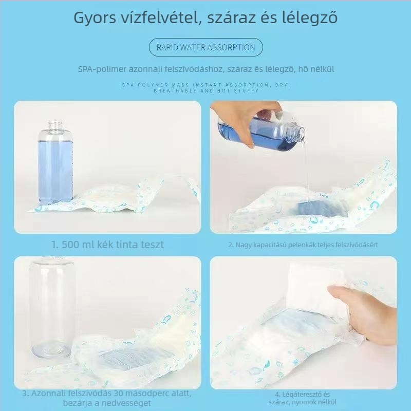 Klingbell Állati menstruációs nadrág, vastagított, nagy nedvszívó képesség, szivárgásbiztos, egyszer használatos, kód A3; Anyagok: nem szőtt anyagok, fa pulpa, PE fólia, nedvszívó polimer gyanta