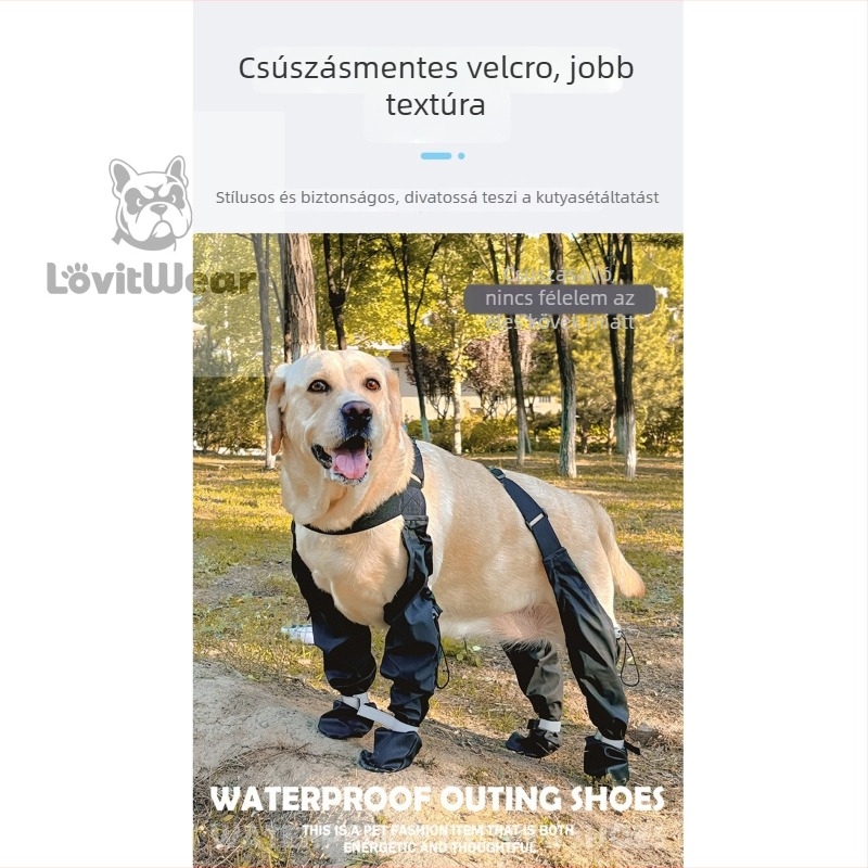 Kutyacipők Lovitwear – poliészter, vízálló, csúszásbiztos és kopásálló (Polyester; Lovitwear; Shoes; Waterproof; Anti-slip)