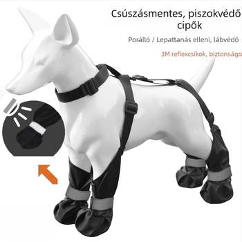 Kafne kutyáknak poliészterből készült cipő – vízálló, csúszásmentes, kopásálló