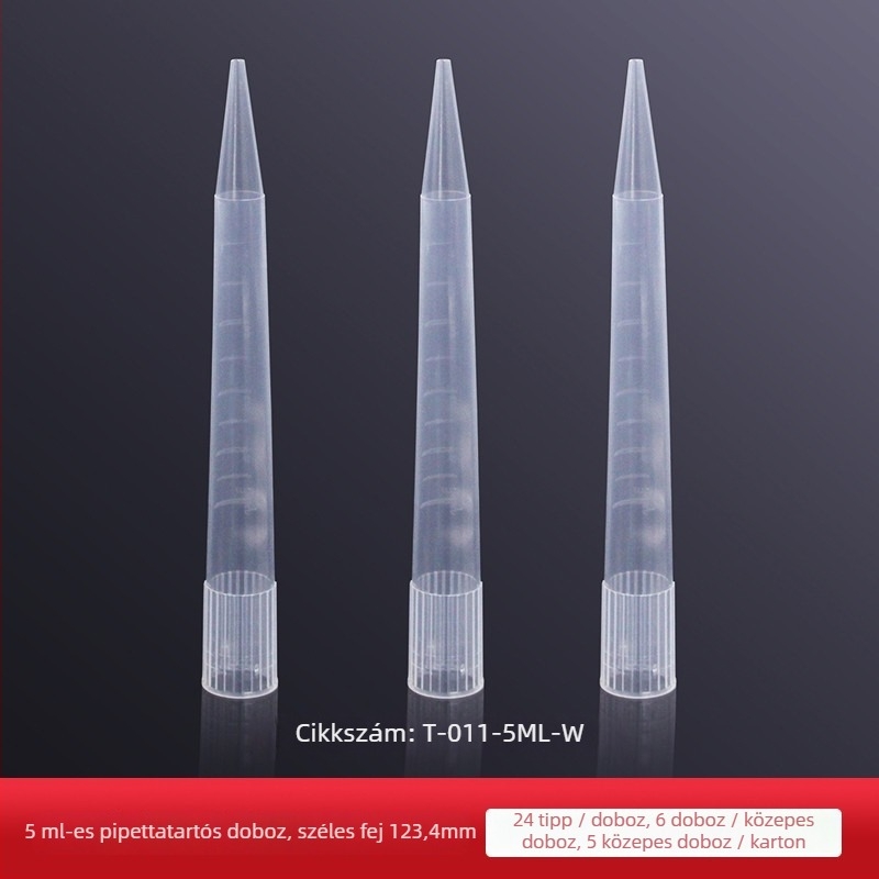 Pipettahegyek LABSELECT T-011-5ML-N/W, dobozos csomagolásban; Gyártó Nantong Yuncheng Experimental Equipment Co., Ltd.; Márka Selection; Modell T-011-5ML-N/W