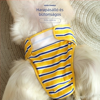 Nagytestű kutyák menstruációs nadrágja — fiziológiás nadrág kutyáknak, szabadidős stílus, anyaga 95% pamut, 5% spandex, univerzális szabás