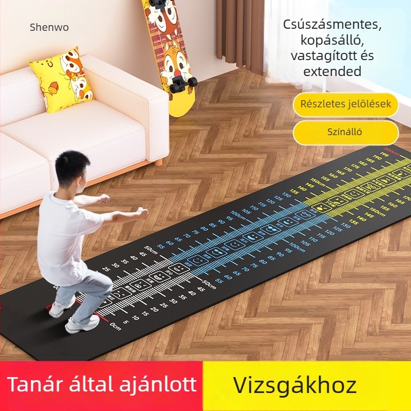 Álló hosszú ugrás tesztmatrac — csúszásmentes, otthoni használatra, gyerekeknek, sportpad, jó minőségű anyagból