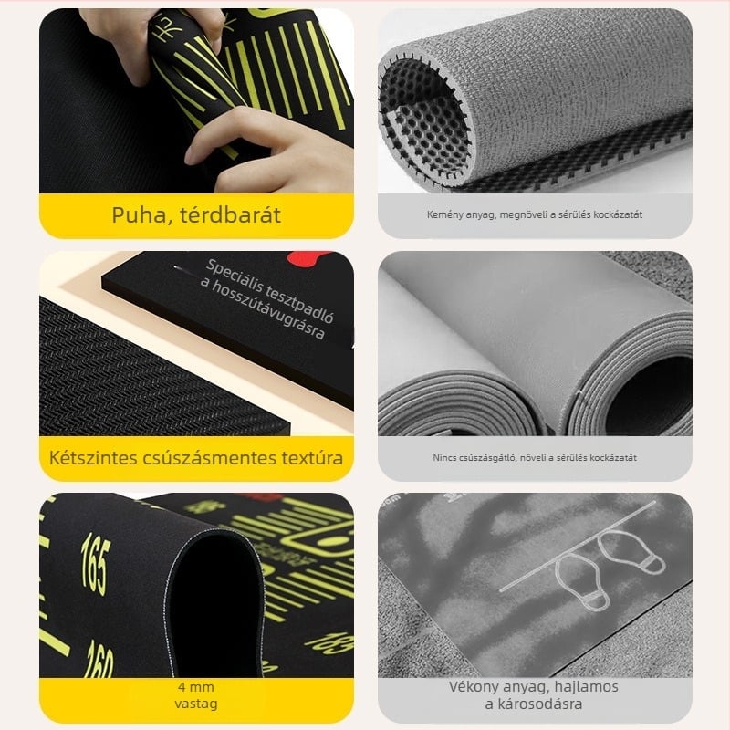 Álló hosszú ugrás tesztmatrac — csúszásmentes, otthoni használatra, gyerekeknek, sportpad, jó minőségű anyagból