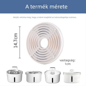 Kutyák és macskák számára való vízadagoló szűrőelem aktív szénnel történő víztisztításhoz, univerzális szűrő, modell YXP012, márka YXPET