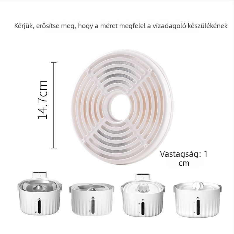 Háziállatok számára vízadagoló szűrőelem – aktív szén, modell YPD-C002, 2 db szűrőelem, kutyáknak és macskáknak, 100 g/doboz, 1 év garancia