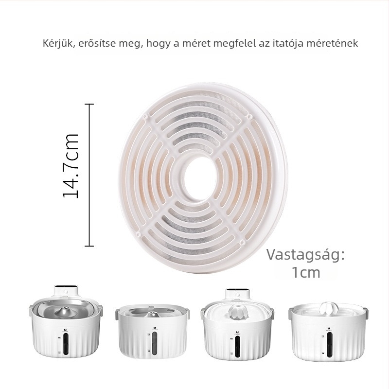 YXPET állateledel vízadagoló szűrő, aktív szén szűrő, modell YPD-C005, 4 darabos csomag, kutyák és macskák számára