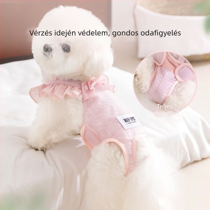 Kutyák higiéniai nadrágja - csíkos jacquard anyag, Princess stílus, Sour bear márka