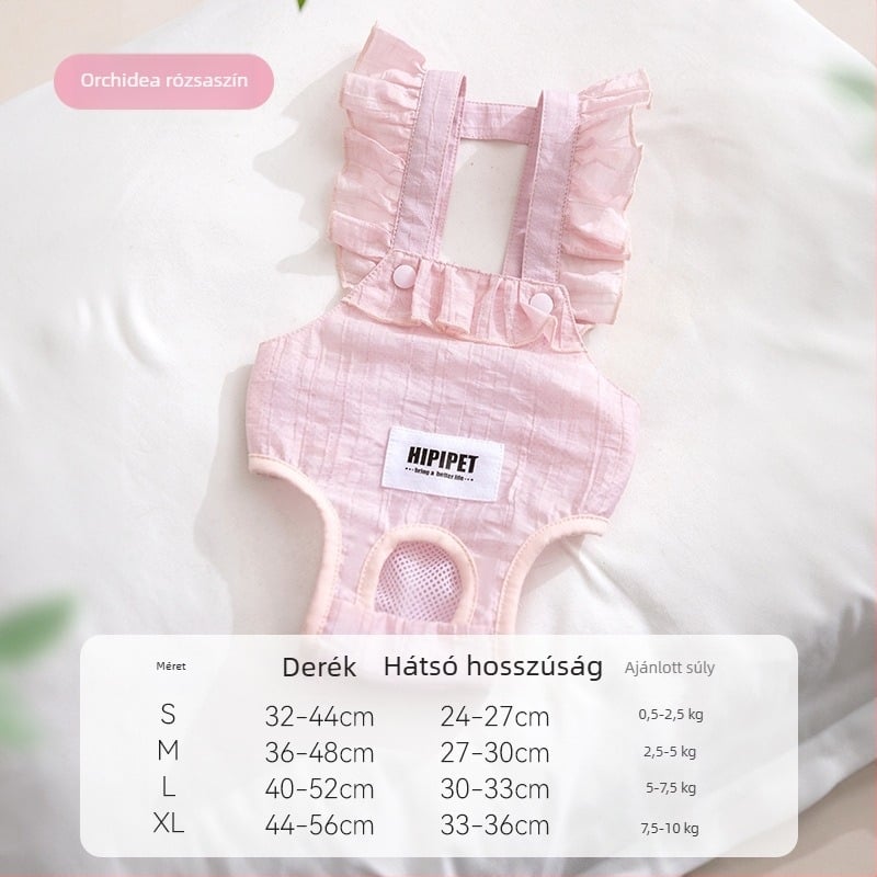 Kutyák higiéniai nadrágja - csíkos jacquard anyag, Princess stílus, Sour bear márka