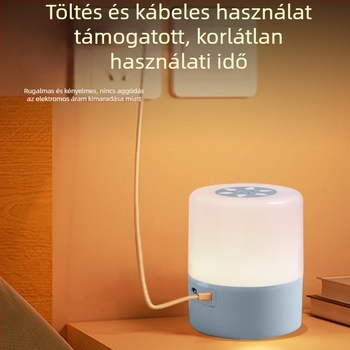 Töltőre feltölthető asztali éjszakai lámpa érintéses kapcsolóval, geometriai műanyag árnyékoló, környezeti világítás