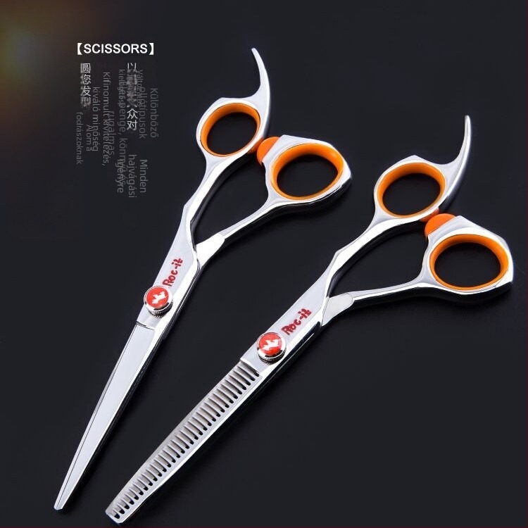 Fodrászolló készlet – sík pengék és fogazott pengék, Yilong, nyesés 25-30, 28-30 fog