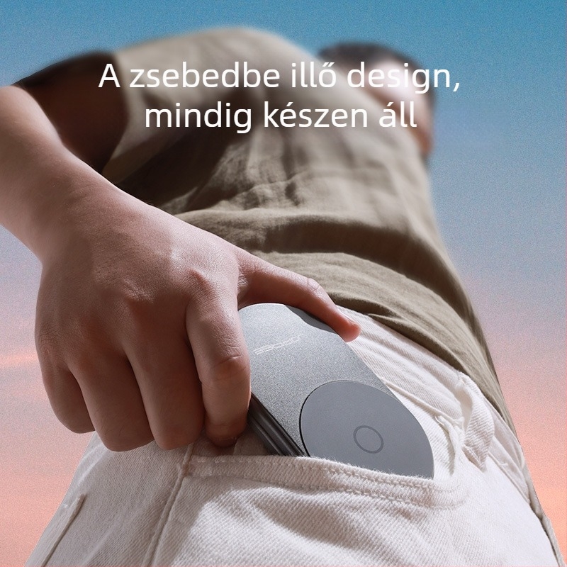 Asztali telefon­tartó mágneses összecsukható, hordozható, lengésálló (ötvözet)