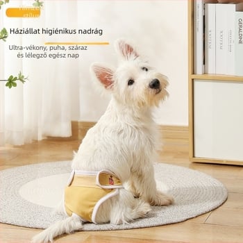 Kutyák menstruációs alsónemű, pamutból, rajzfilm-stílus, fiziológiai nadrág kutyáknak