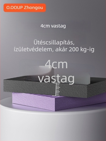 Jógamatrac – NBR anyag, 4 cm vastagságú, térdelő és könyökhöz való habos párna, egyensúlyi edzéshez és súlyzóval végzett gyakorláshoz