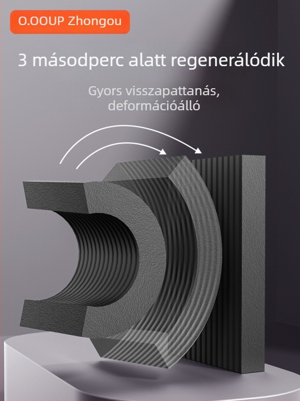 Jógamatrac – NBR anyag, 4 cm vastagságú, térdelő és könyökhöz való habos párna, egyensúlyi edzéshez és súlyzóval végzett gyakorláshoz