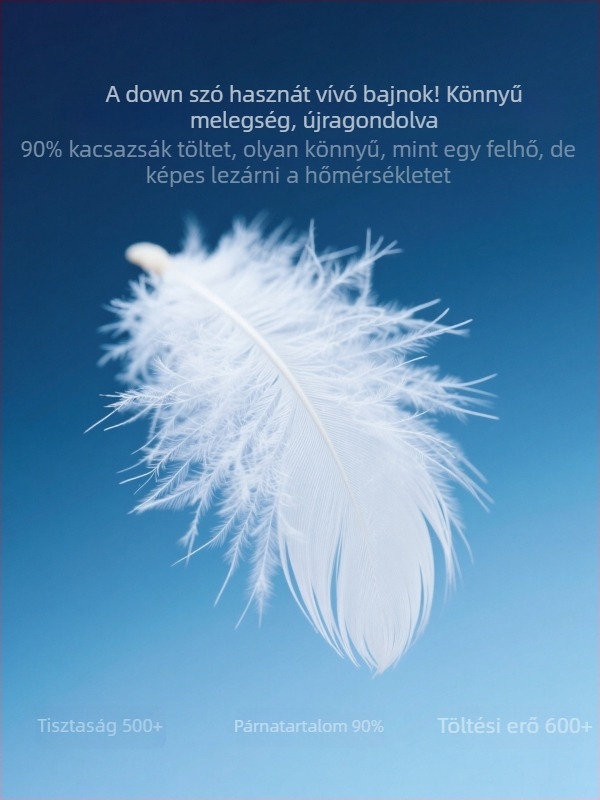 Pehelytöltetű mellény álló gallérral, nylon anyag, 86–90% pehelytöltet, laza városi stílus