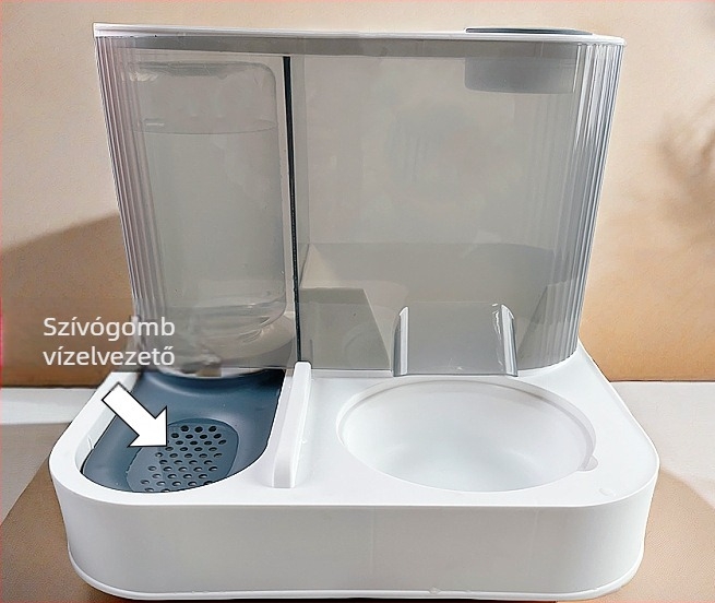 KUCHI Automata etető és itató készülék macskáknak és kutyáknak – Kettős funkció, Elektromos, Levehető alkatrészek